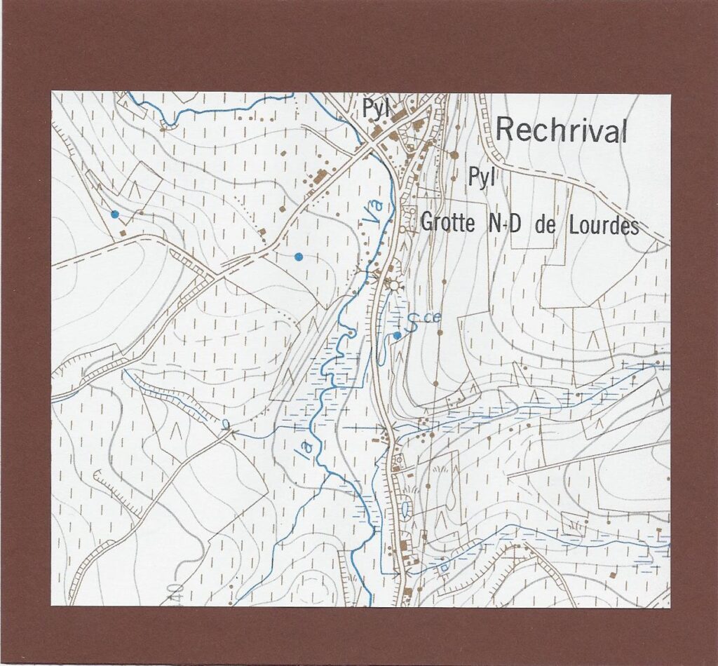 Carte topographique de l'Institut géographique militaire : vallée du Laval à Rechrival